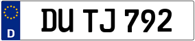 Trailer License Plate
